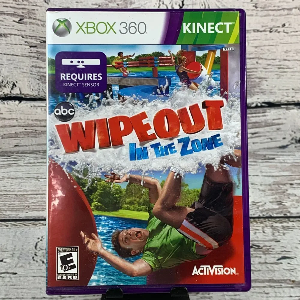 Xbox 360 Kinect Wipeout In The‎ Zone Video Game ABC TV Show Family Fun